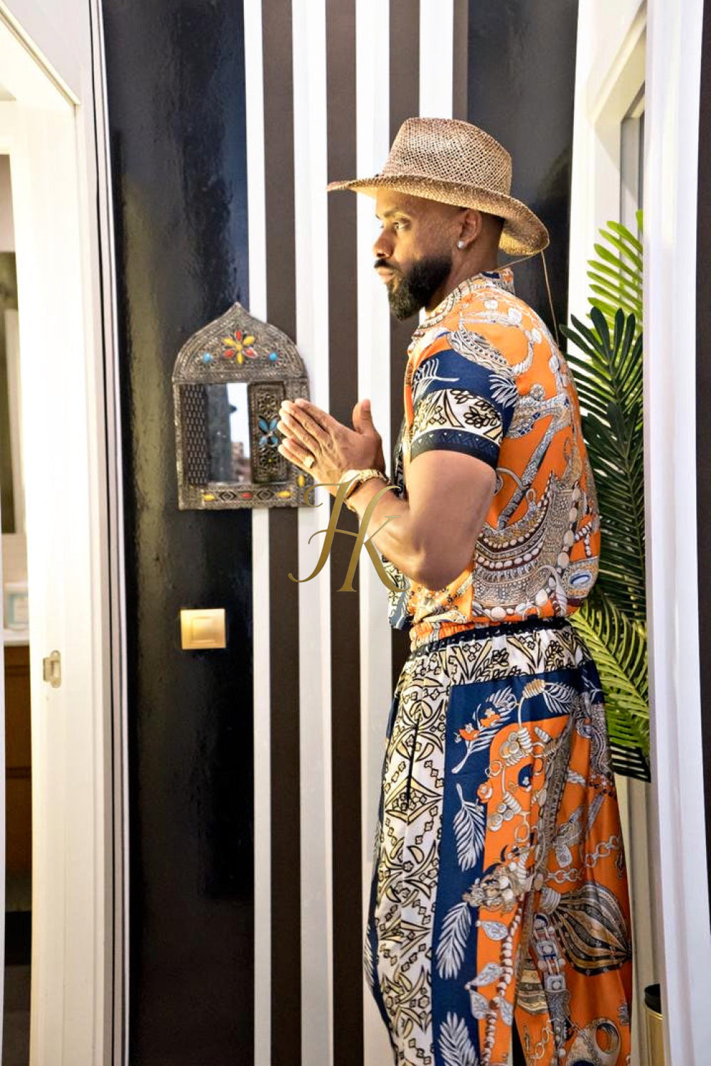 Unleash Your Style: Luxury Silk Set Festival Wear for Men - kayibstrore