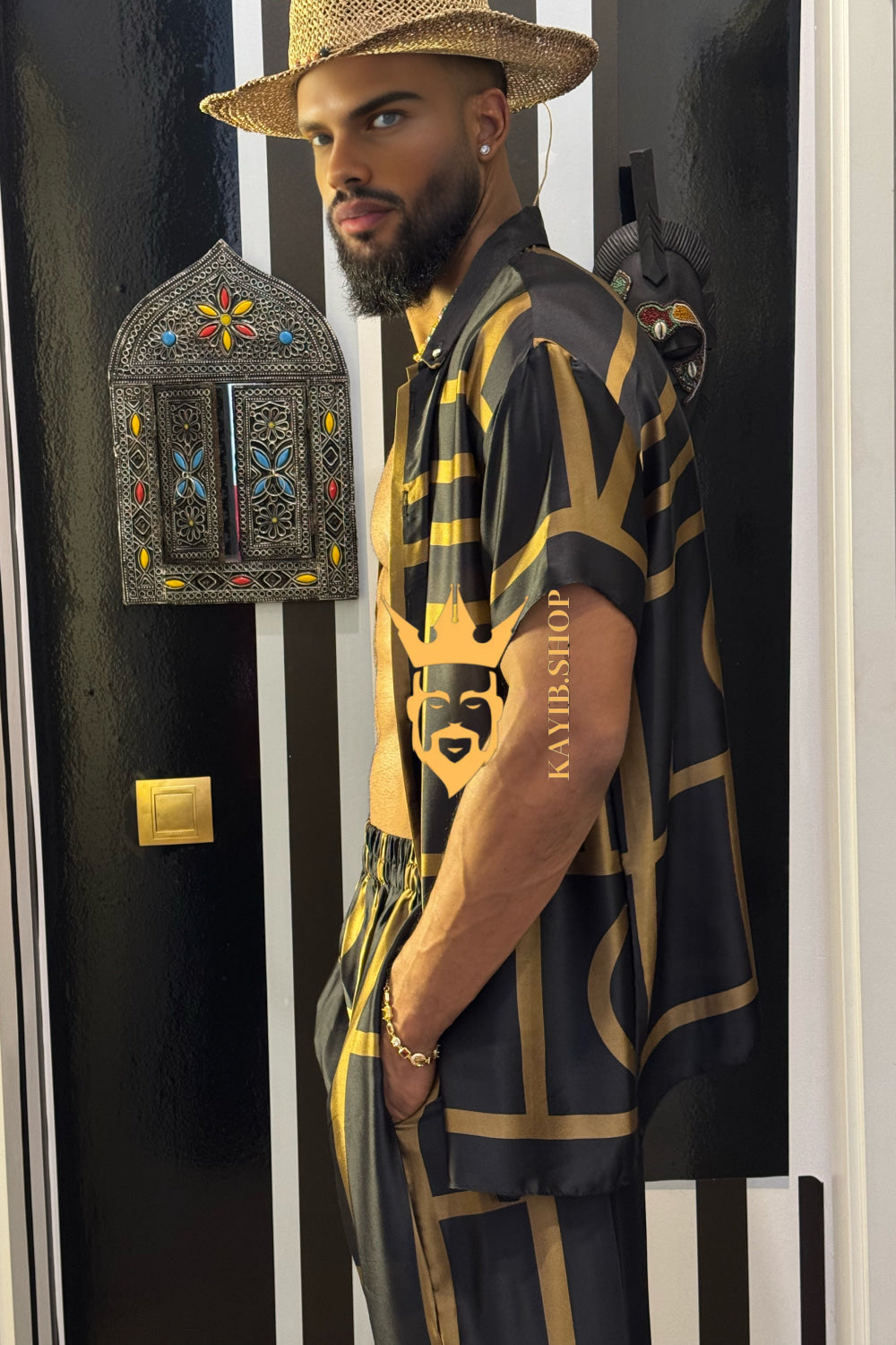 Men's Silk Summer Set outfits : Luxury menswear - kayibstrore