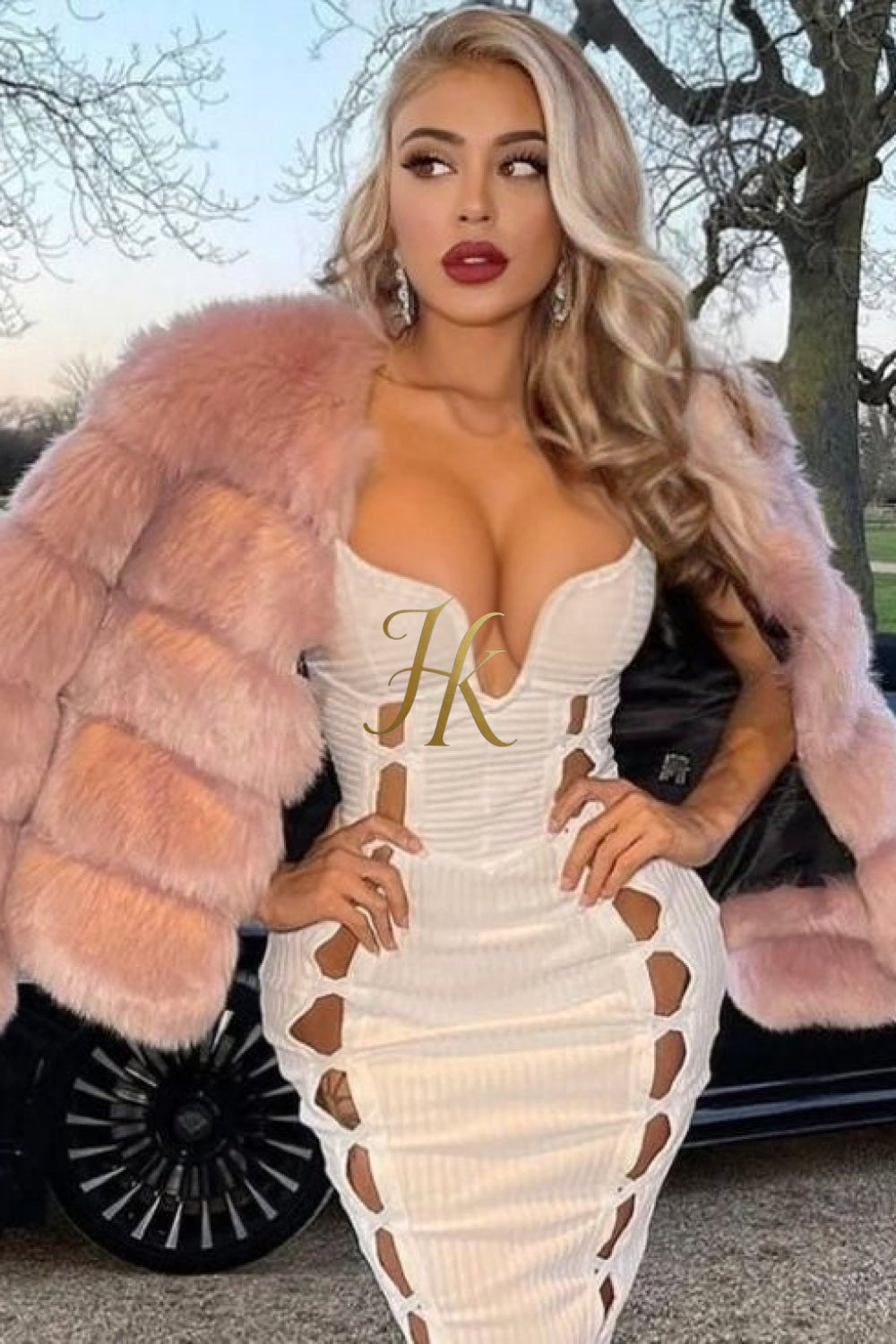 Fashion Raccoon Fur Short Coat - Stay Stylish and Warm with Oversized Sleeves - 100% Real Fur Luxury - kayibstrore