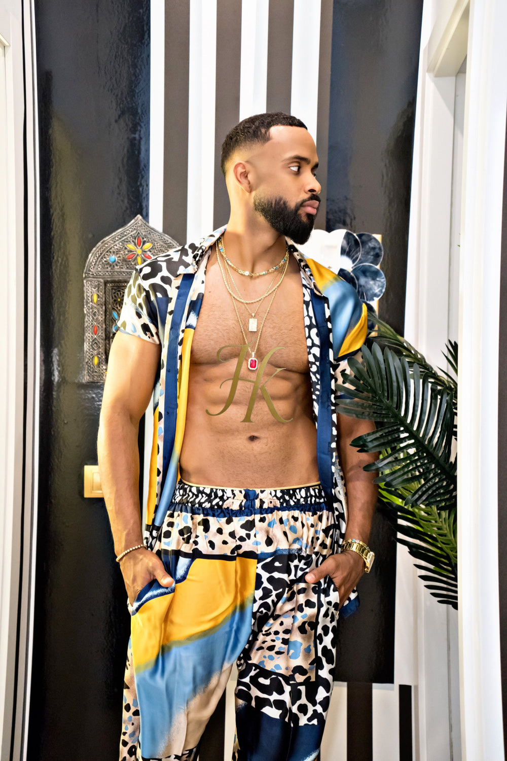 Unleash Your Style: Luxury Silk festival Rave Wear for Men - kayibstrore