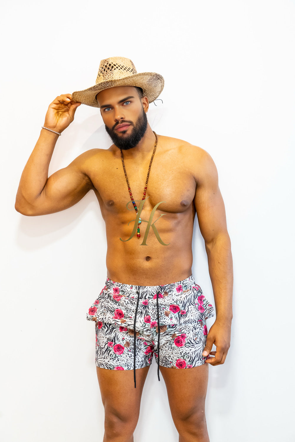 Tropical Vibes Men's Swim Trunks – Quick-Dry Beach Shorts - kayibstrore