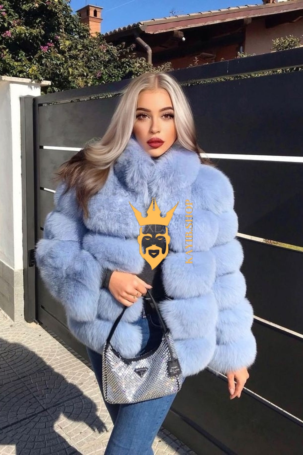 Fashion Raccoon Fur Short Coat - Stay Stylish and Warm with Oversized Sleeves - 100% Real Fur Luxury - kayibstrore