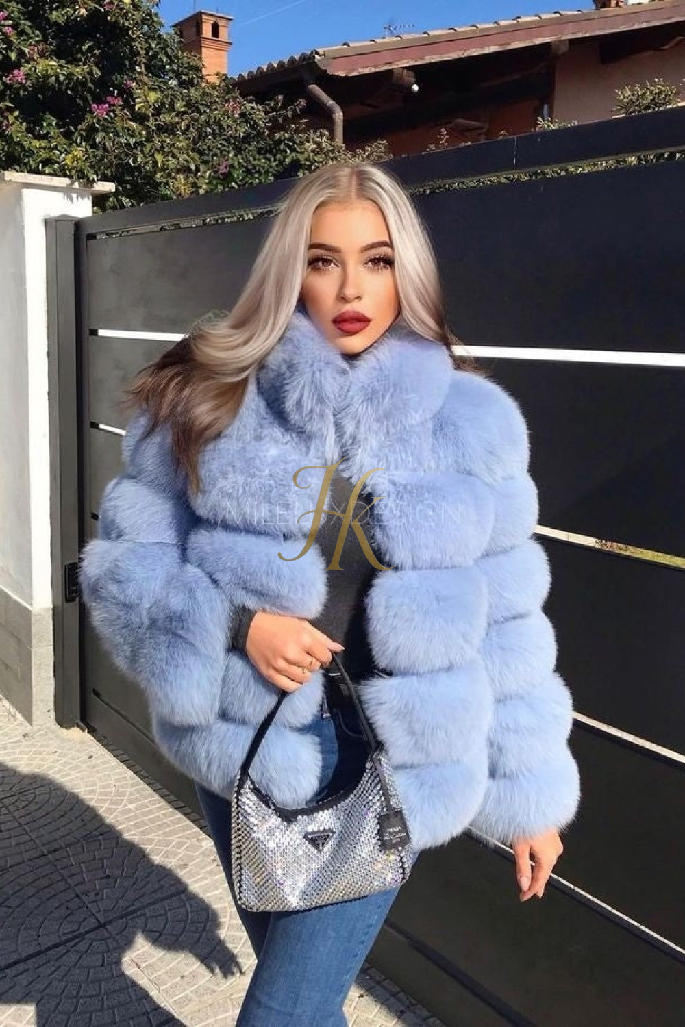 Fashion Raccoon Fur Short Coat - Stay Stylish and Warm with Oversized Sleeves - 100% Real Fur Luxury - kayibstrore