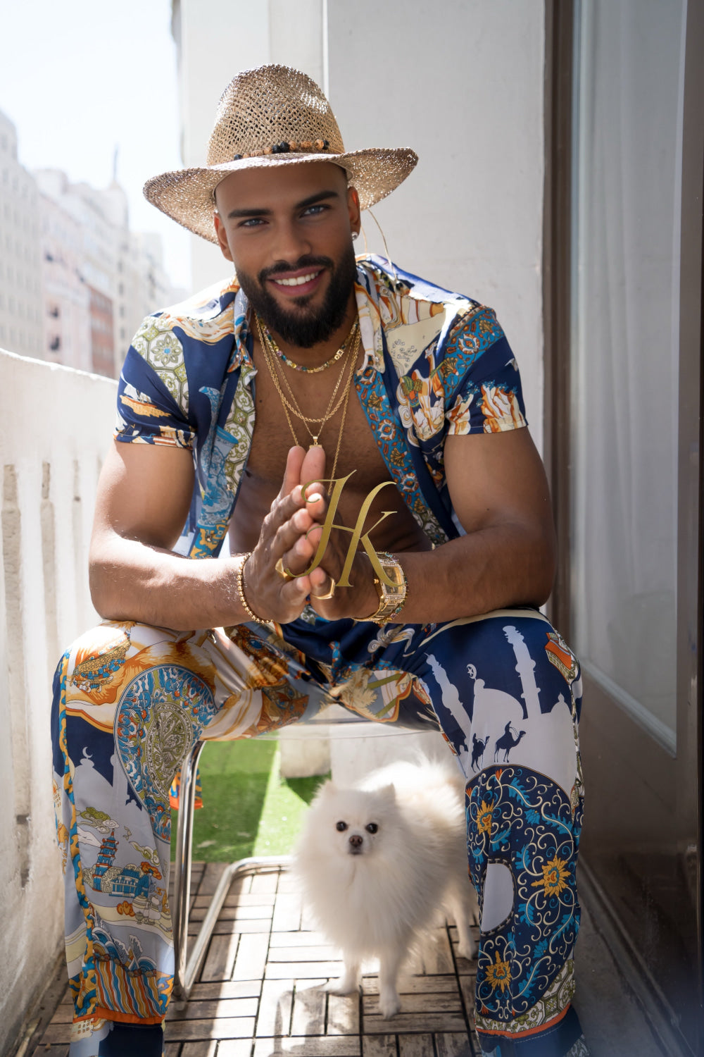 Men's luxury Silk Shirt and Pant Set - kayibstrore