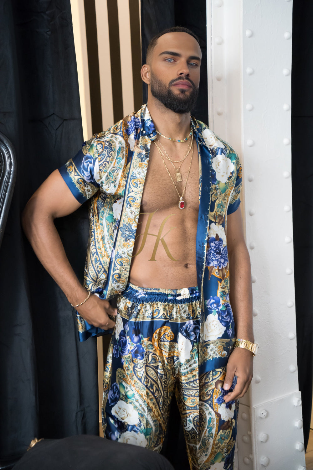 Unleash Your Style: Luxury Silk Set Festival Wear for Men fashion - kayibstrore