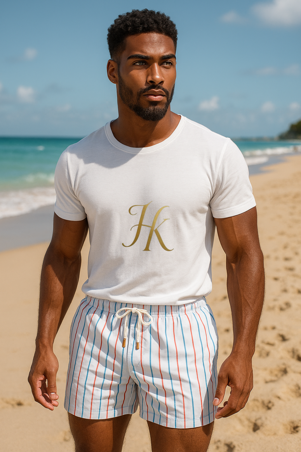 Tropical Vibes Men's Swim Trunks – Quick-Dry & Ultra-Comfortable Beach Shorts