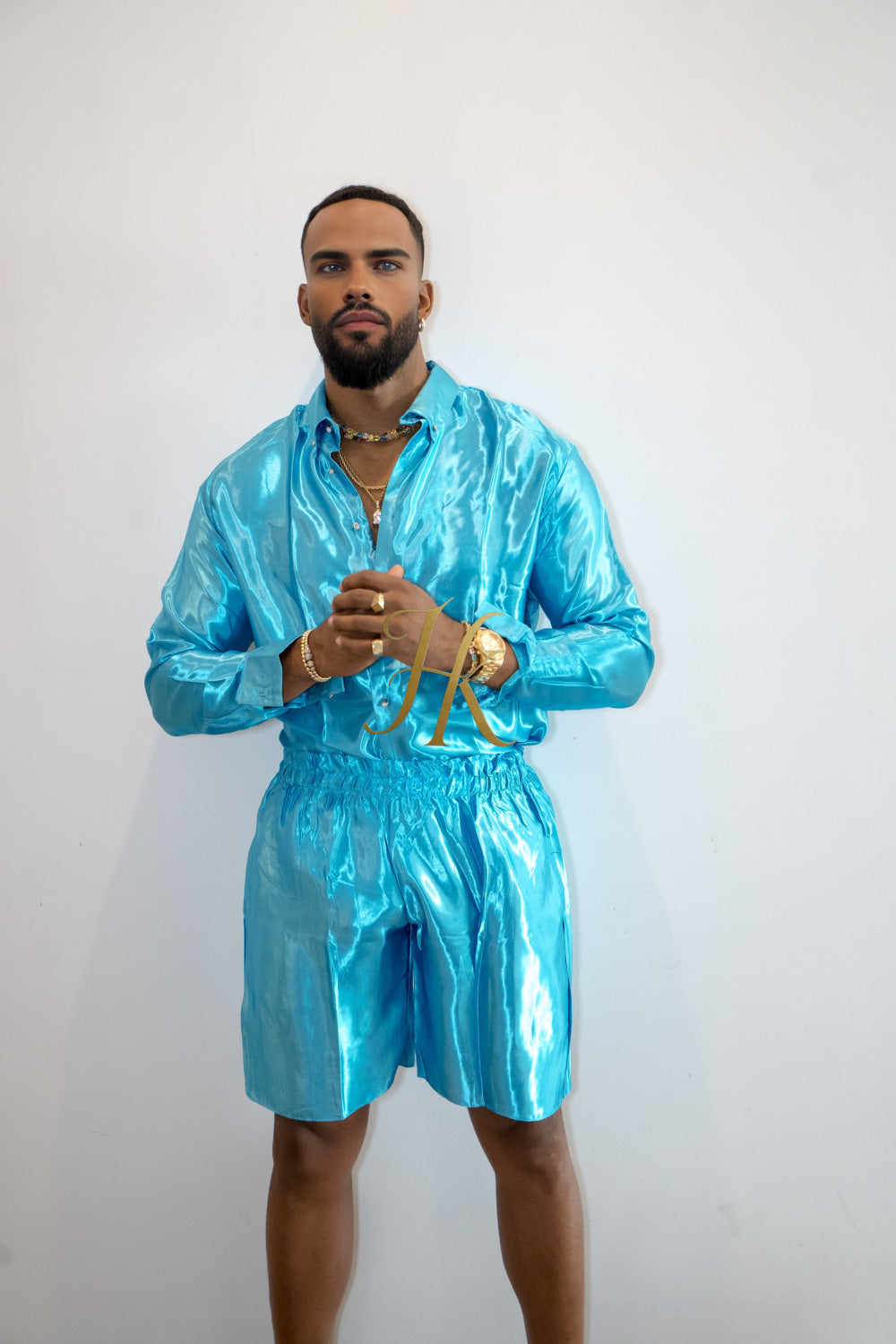 Men's Apparel Silk Shirt Set - Elevate Your Style with Pure Luxury - Hand-Sewn for Impeccable Quality - kayibstrore