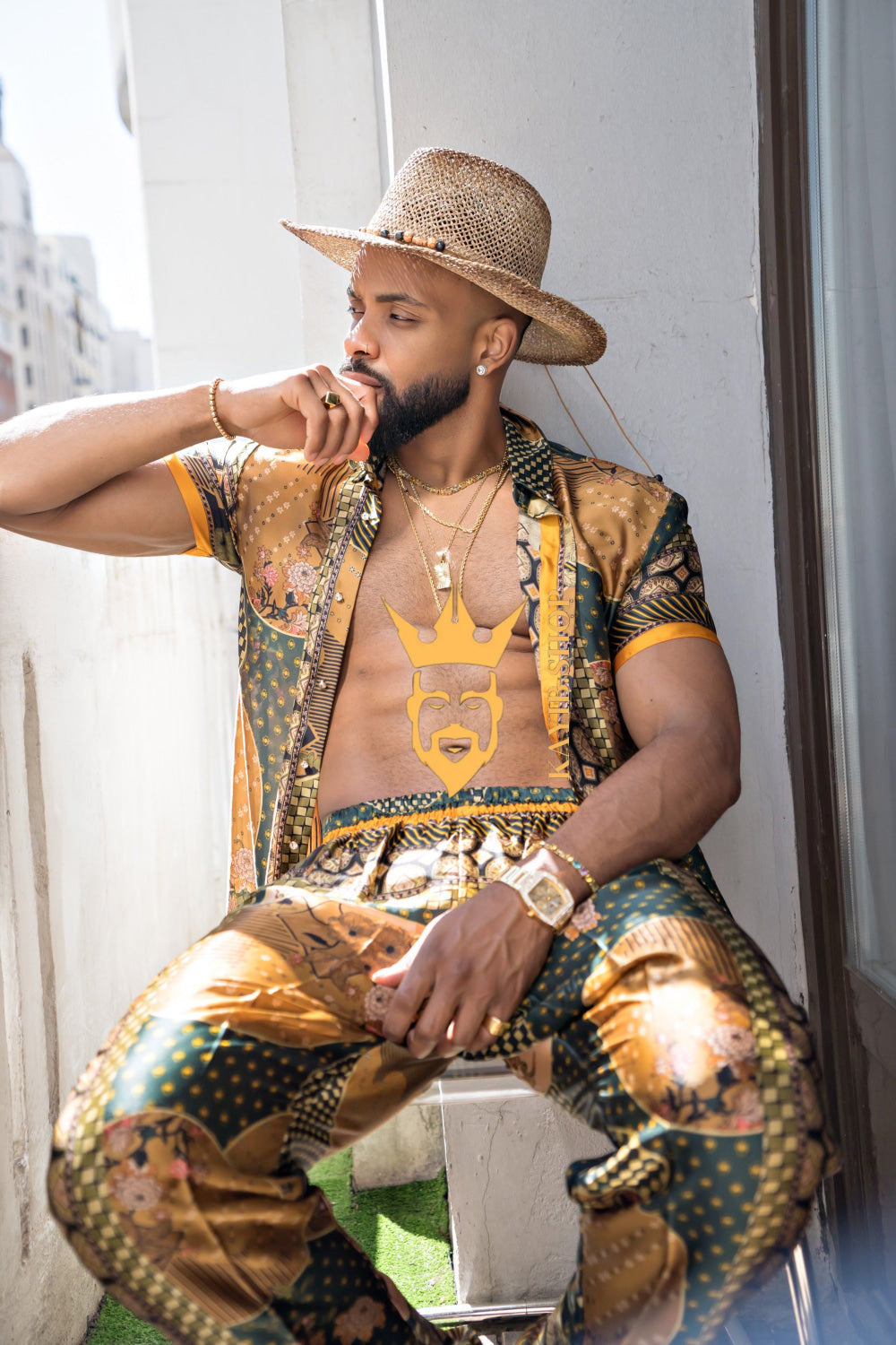 Unleash Your Style: Luxury Silk Rave Wear for Man - kayibstrore