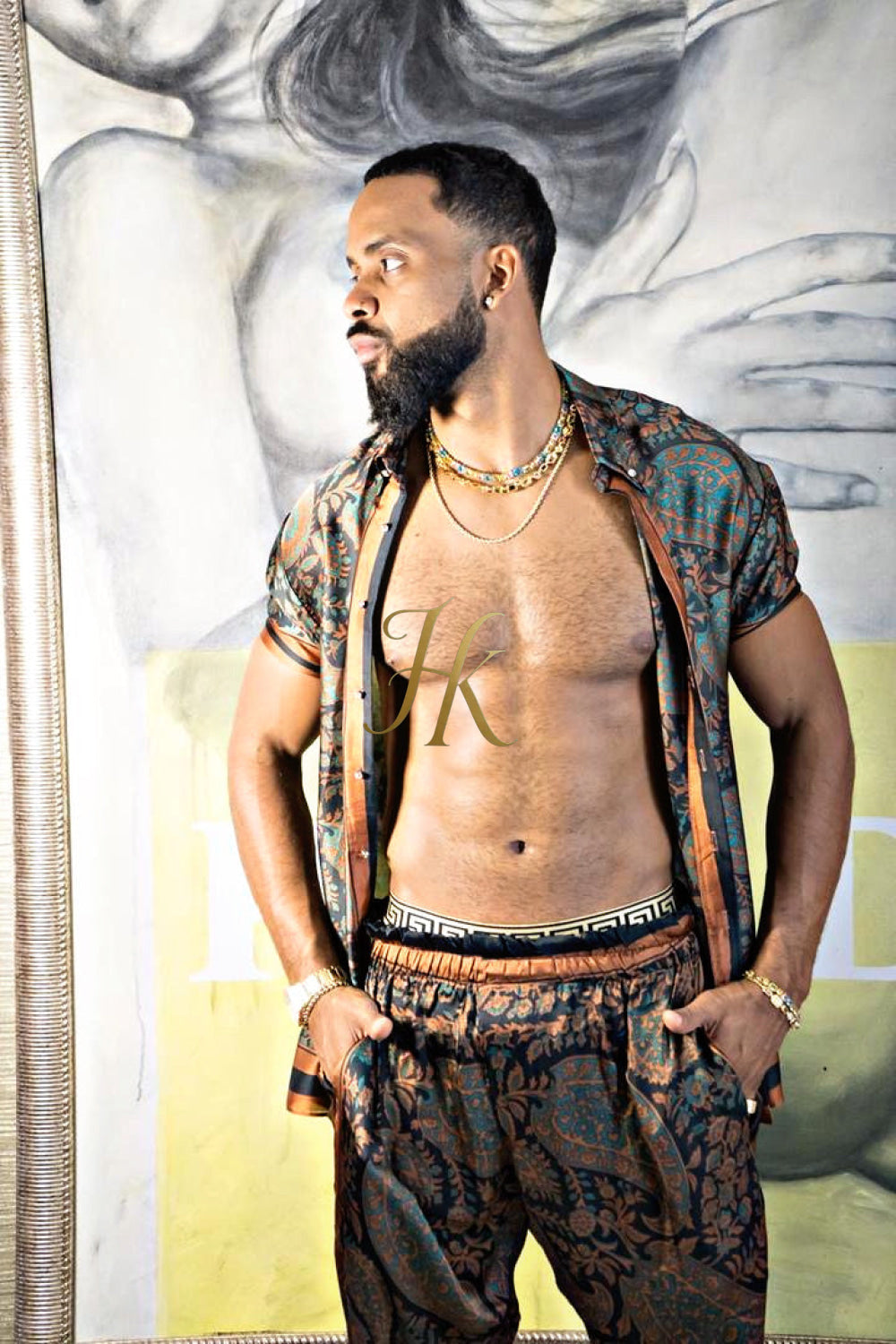Luxurious Men's Silk Set Pants - kayibstrore