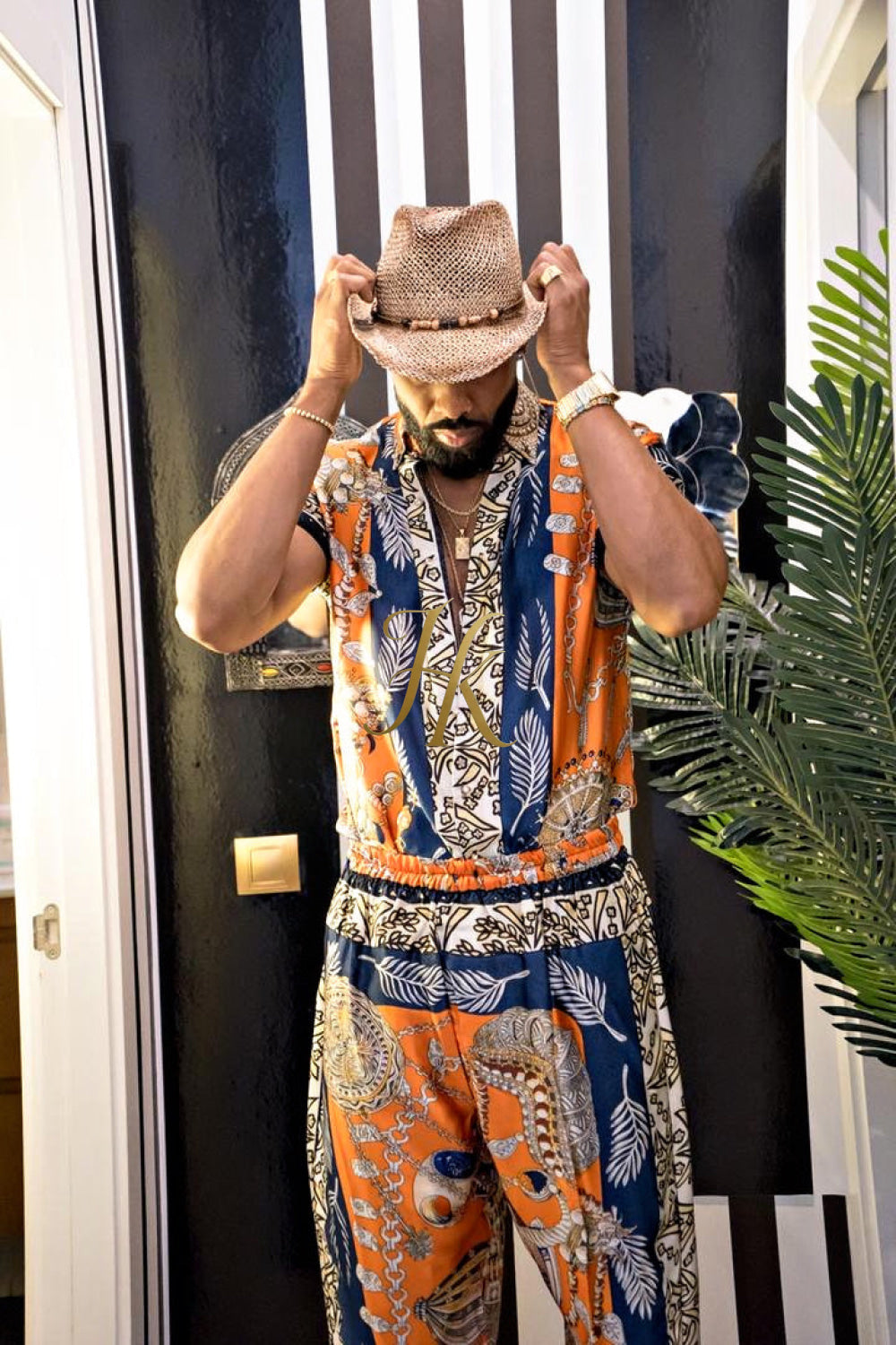 Unleash Your Style: Luxury Silk Set Festival Wear for Men - kayibstrore