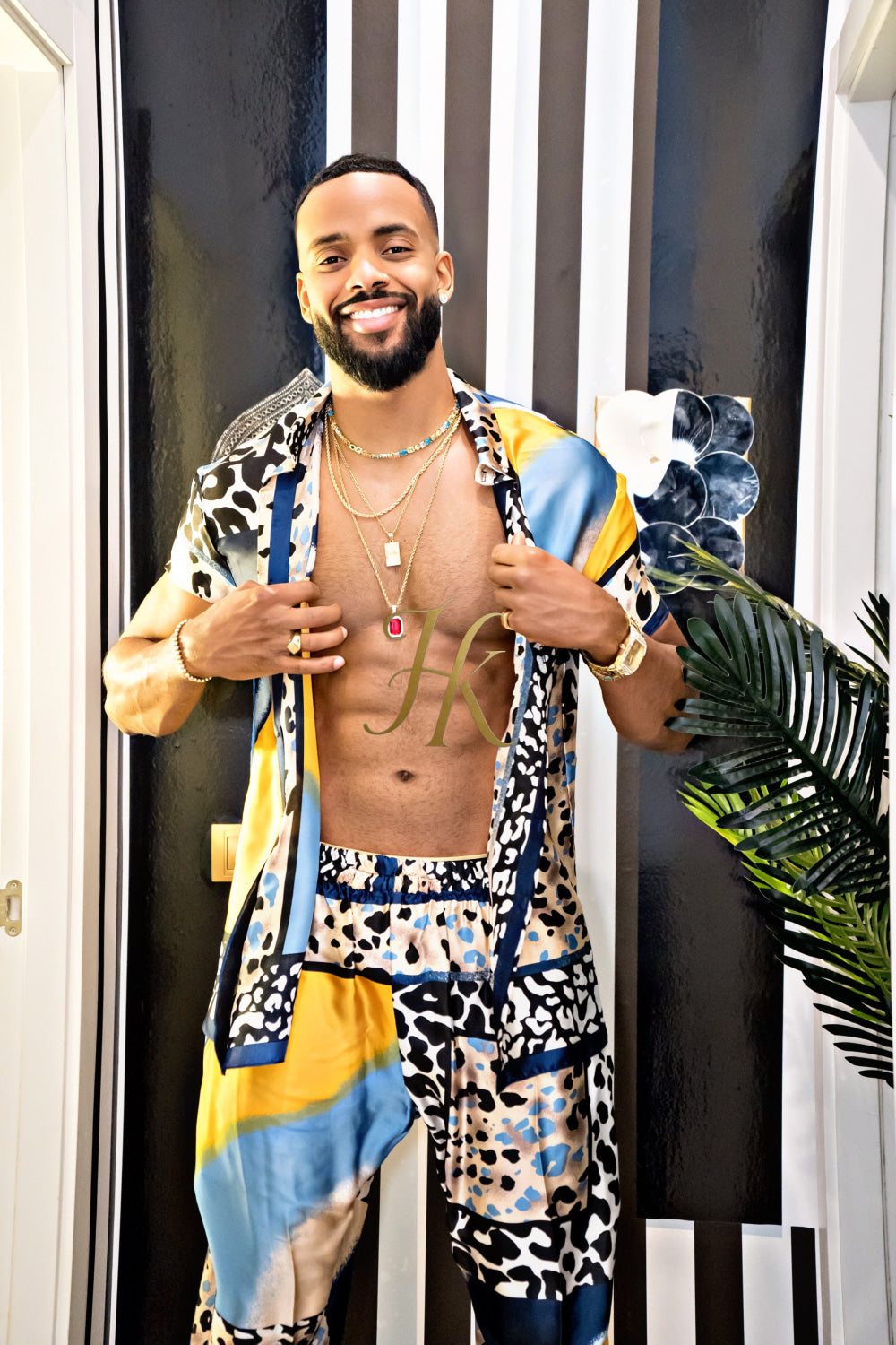 Unleash Your Style: Luxury Silk festival Rave Wear for Men - kayibstrore