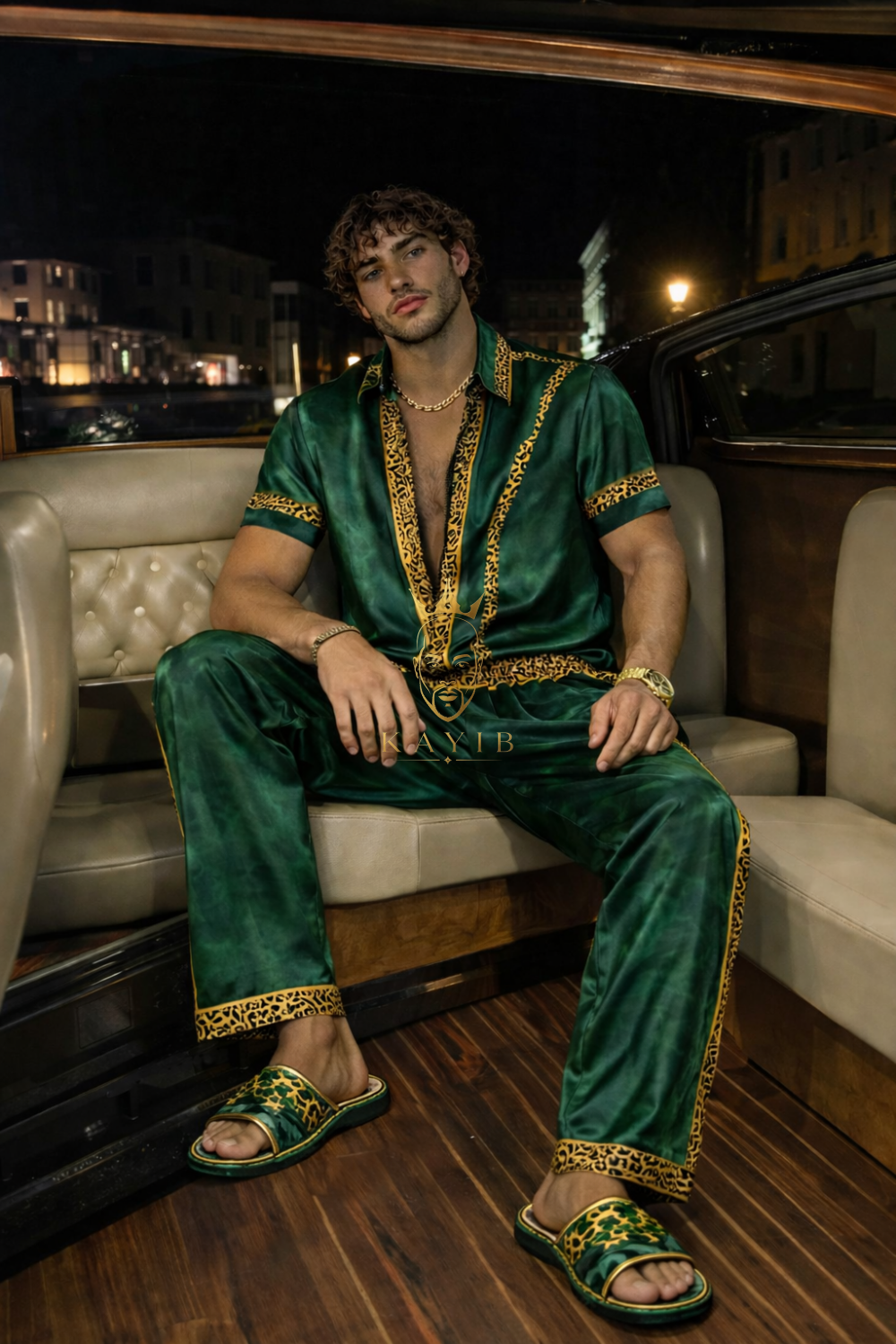Luxury Men’s Silk Satin Set | Limited Edition Silk Shirt & Pants