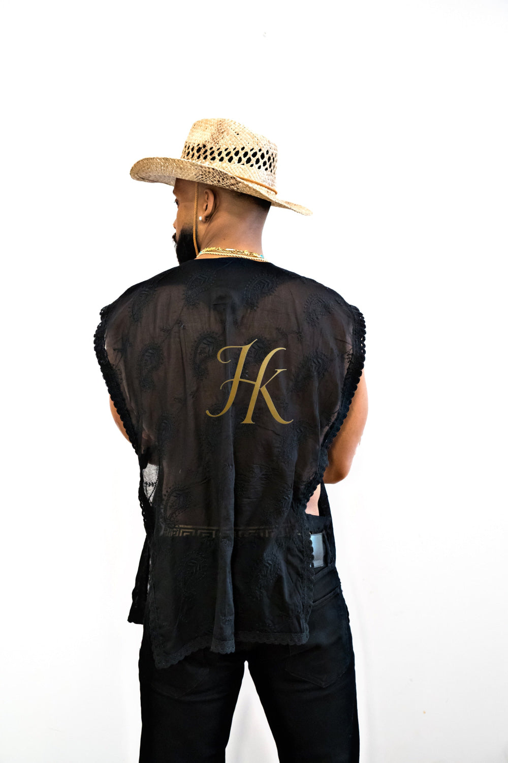 Handmade men's sleeveless tank top, Earthy Top Shirt, Tribal Jungle Natural Savage Neck Festival Rave hippie top Nomadic Primiti - kayibstrore