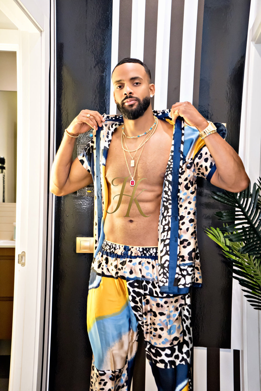 Unleash Your Style: Luxury Silk festival Rave Wear for Men - kayibstrore