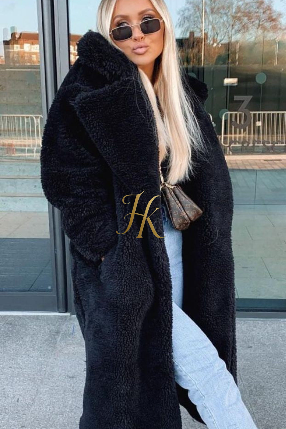 Luxury Teddy genuine wool sheepskin Luxury Coat - Stay Warm and Stylish in this Ethically Produced Fur Coat couple goals - kayibstrore