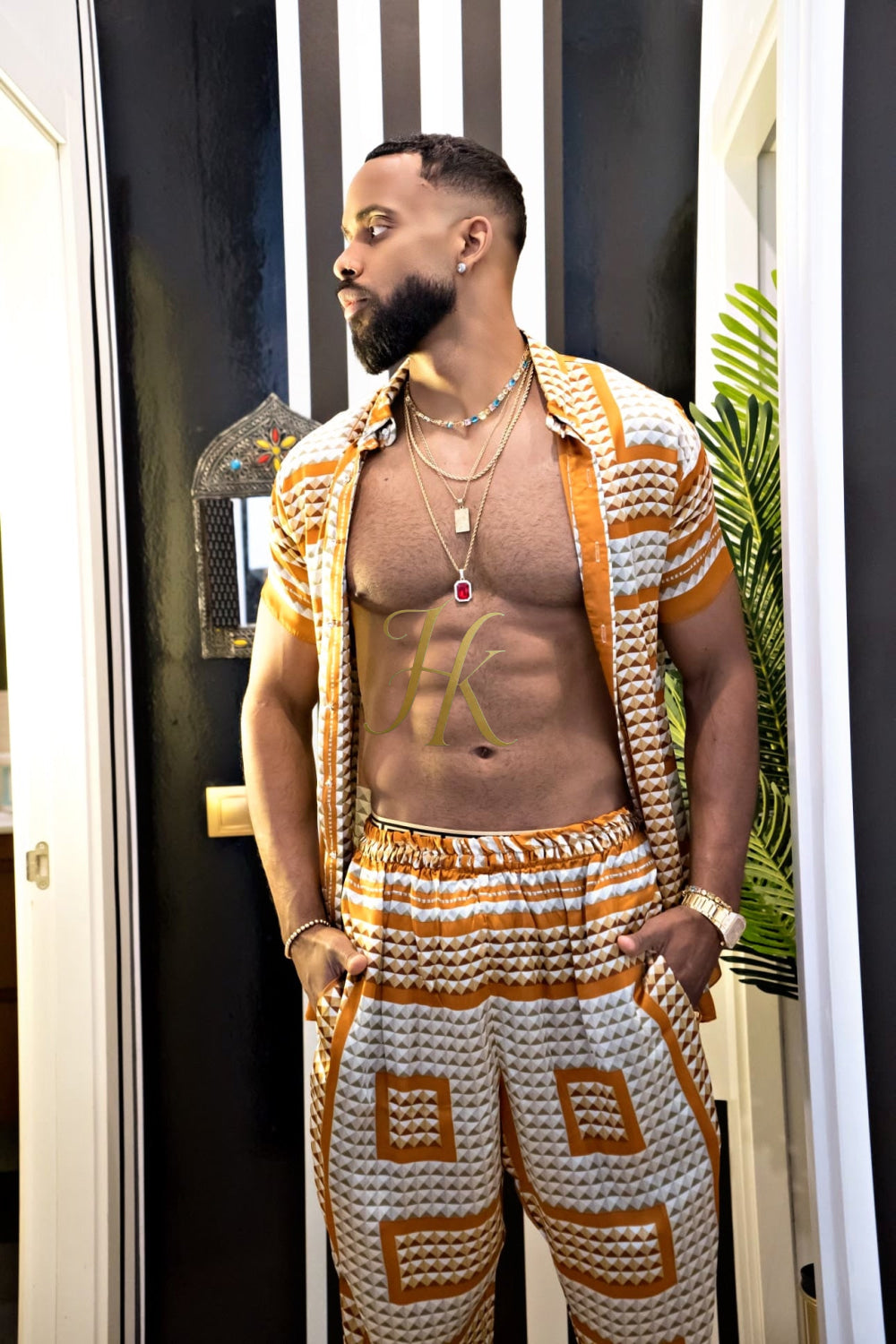 Luxury Handmade Outfits: Men's Luxury Silk Set - kayibstrore