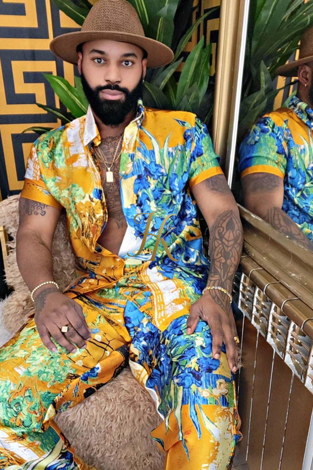 Ultimate Luxury Men's Rave Wear: Silk Set for Unmatched Style and Comfort - kayibstrore