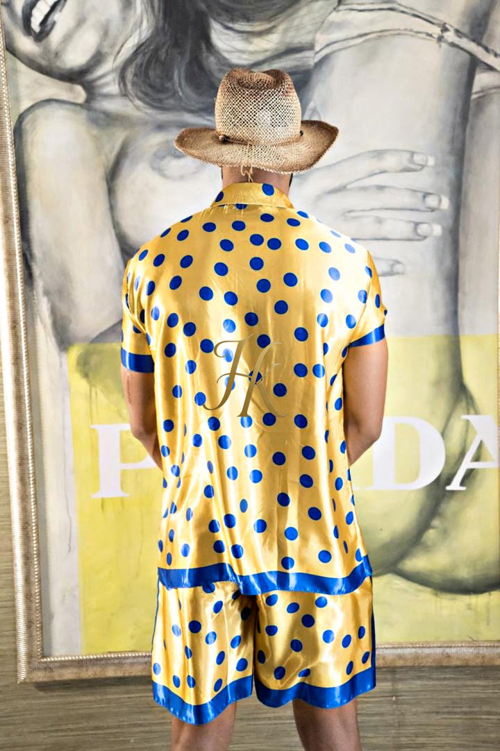 Men's Silk Set - Elevate Your Style with Le Barroco Print - Perfect for Couples and Special Occasions - kayibstrore