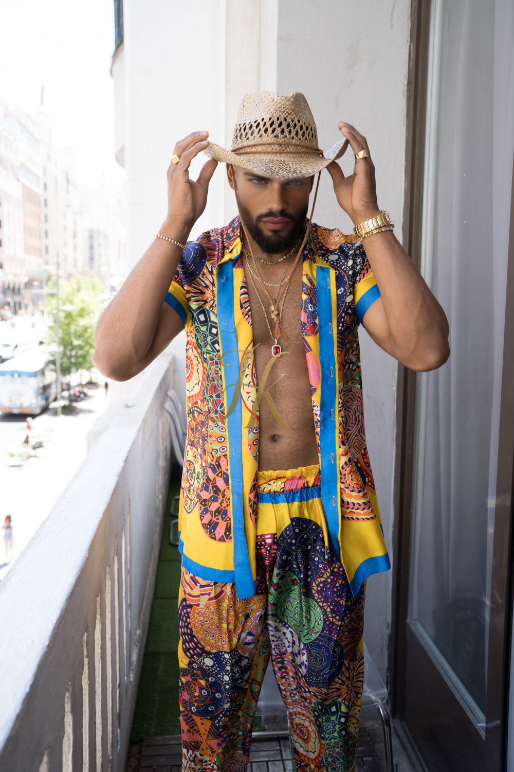 Luxury Men's Silk Summer Set outfits - kayibstrore