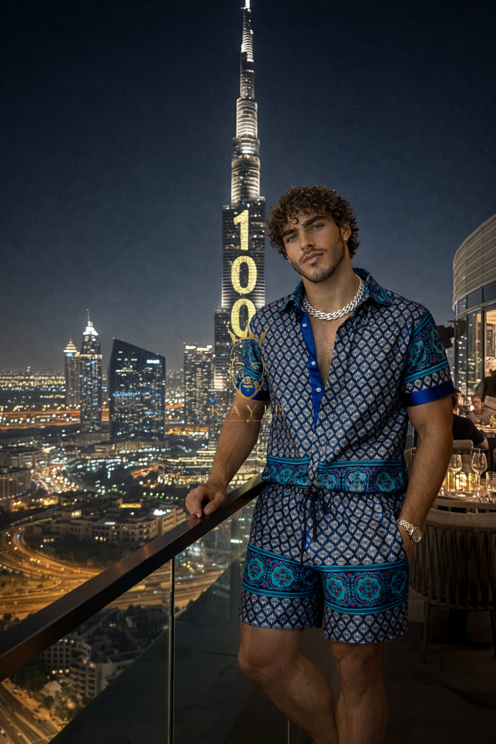 Men’s Silk Satin Set | Exclusive Shirt & Shorts Edition