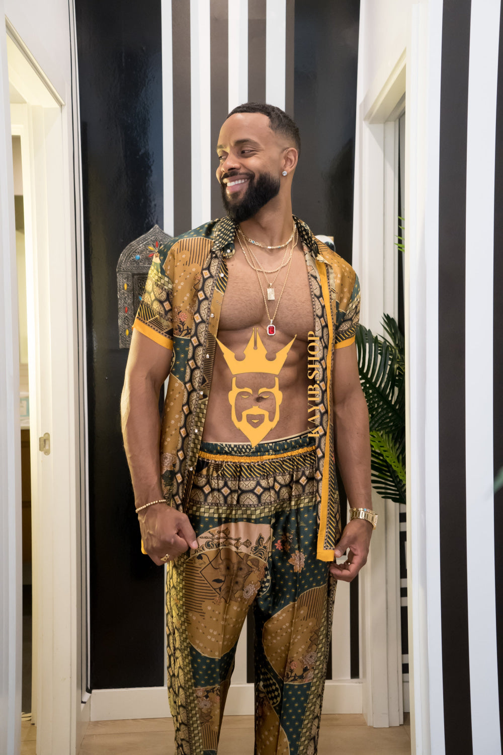 Men's party Luxury Silk Dress Set Outfit - Elevate Your Style Game with Ultimate Comfort and Unbeatable Quality - kayibstrore