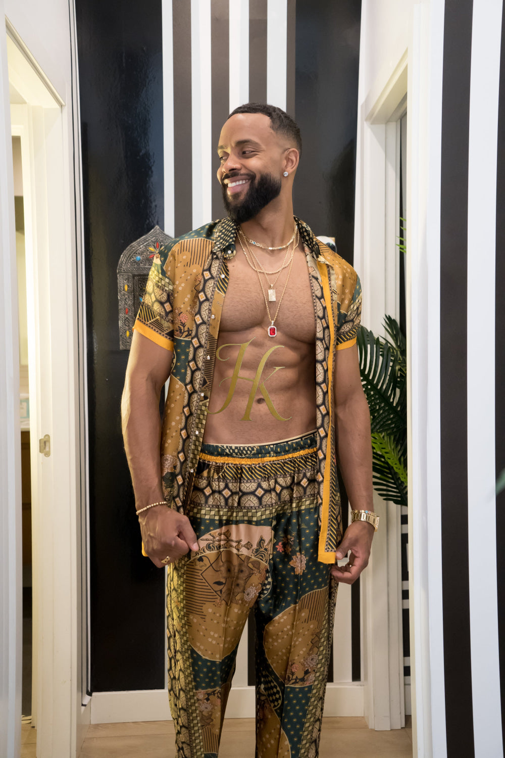 Men's party Luxury Silk Dress Set Outfit - Elevate Your Style Game with Ultimate Comfort and Unbeatable Quality - kayibstrore