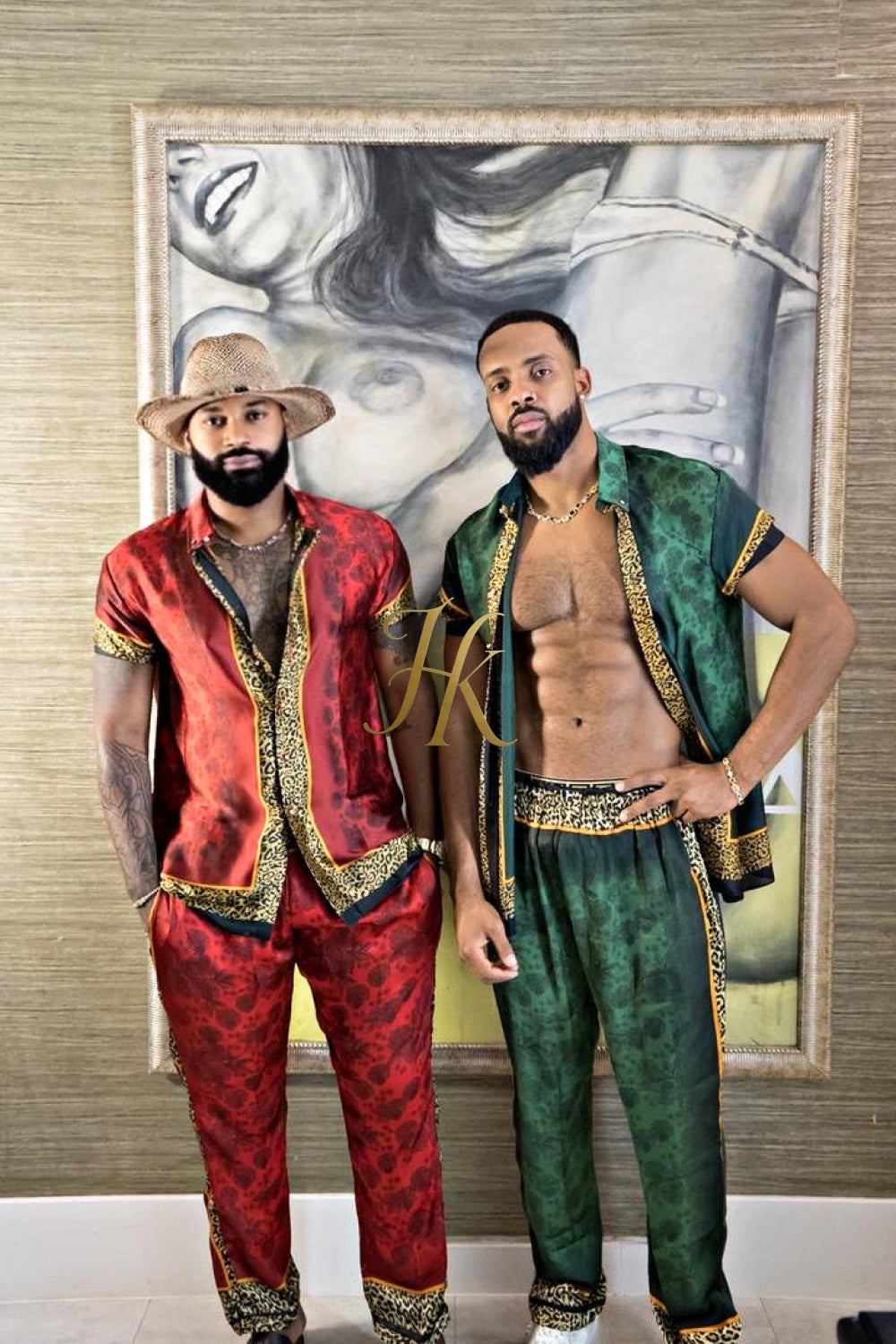 Men's luxury Silk Shirt and Pant Set - kayibstrore