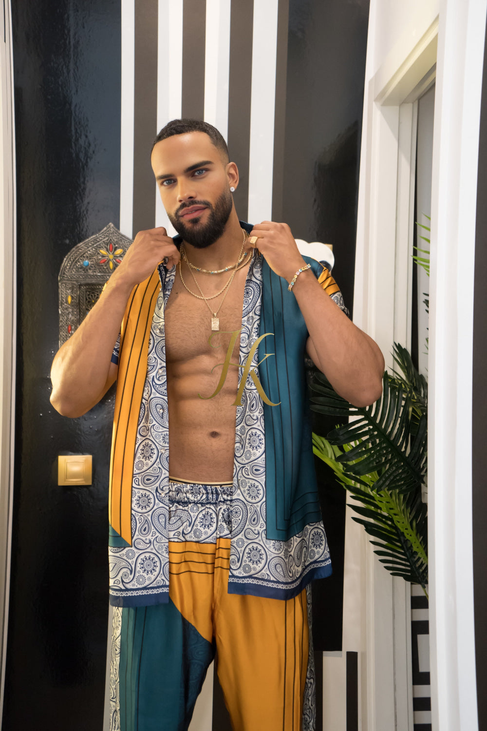 Luxury Handmade Outfits: Men's Luxury Silk Set clothes - kayibstrore