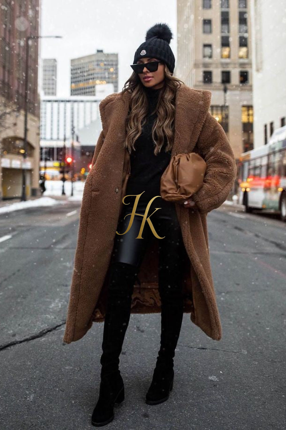 Luxury Teddy genuine wool sheepskin Luxury Coat - Stay Warm and Stylish in this Ethically Produced Fur Coat couple goals - kayibstrore