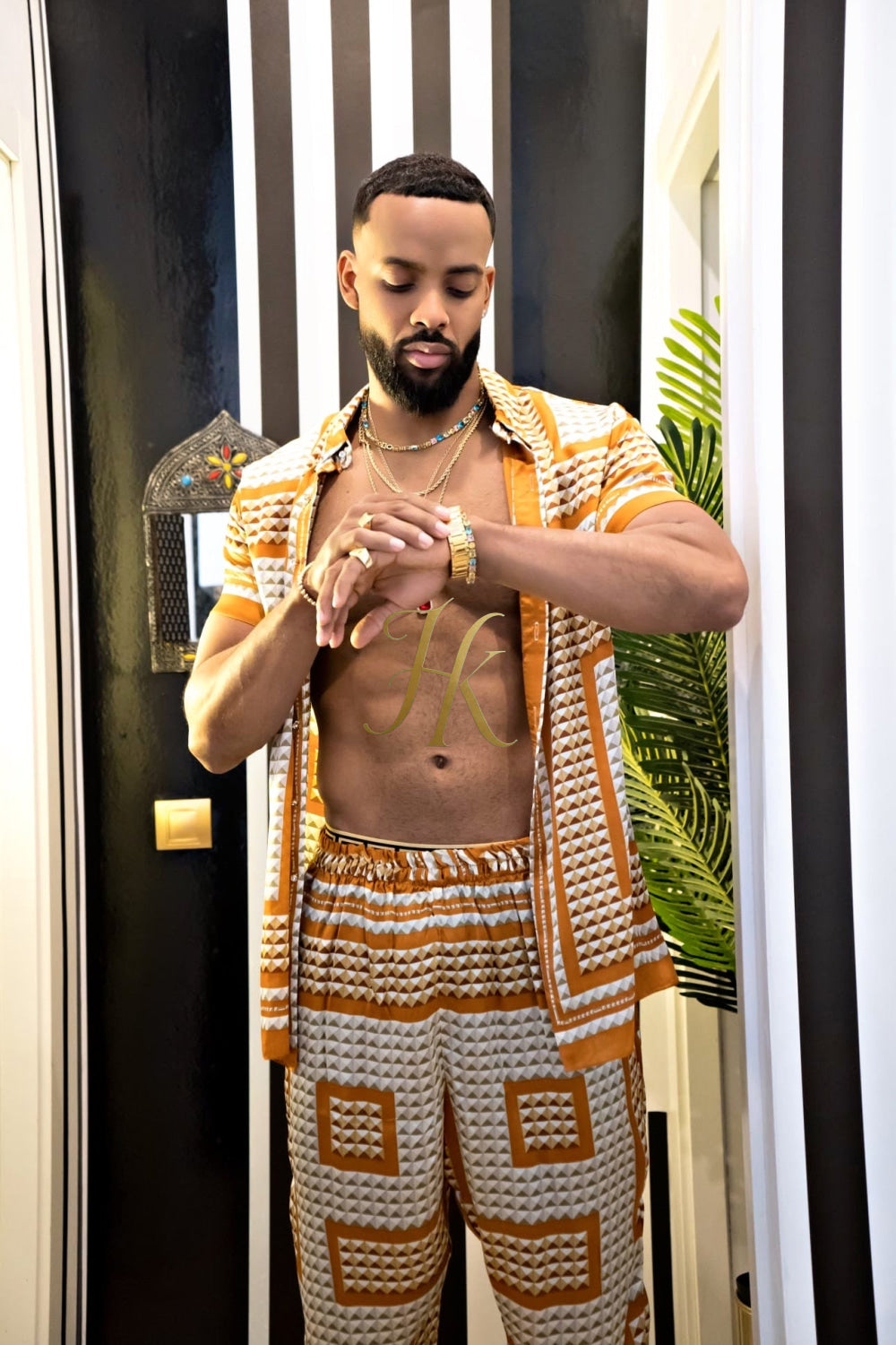 Luxury Handmade Outfits: Men's Luxury Silk Set - kayibstrore