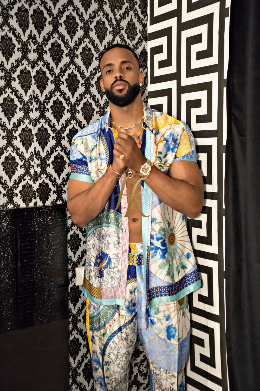 Luxury Men's Silk Party Outfits set - kayibstrore