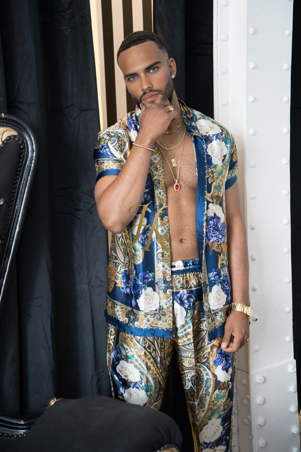 Unleash Your Style: Luxury Silk Set Festival Wear for Men fashion - kayibstrore