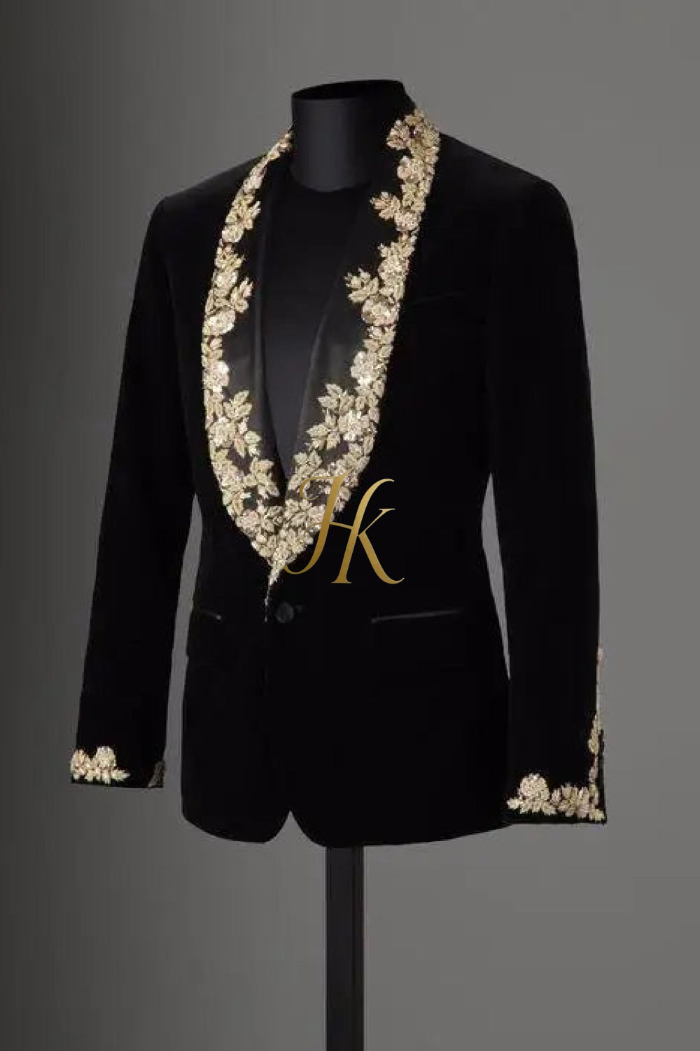 Luxury Handmade Custom velvet blazer Men's Suit with Sheer Velvet Lapel - Elevate Formal Style - kayibstrore
