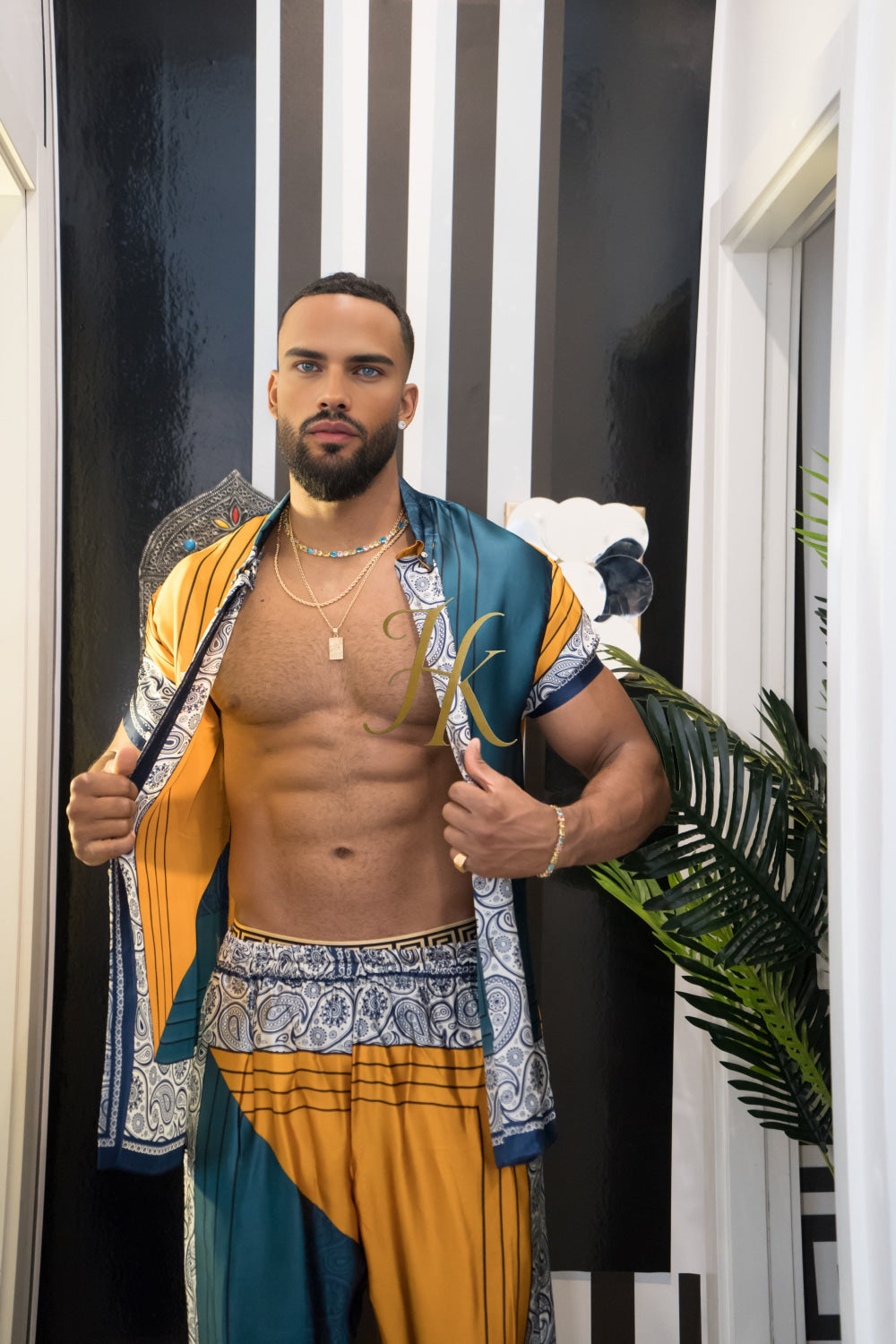 Luxury Handmade Outfits: Men's Luxury Silk Set clothes - kayibstrore