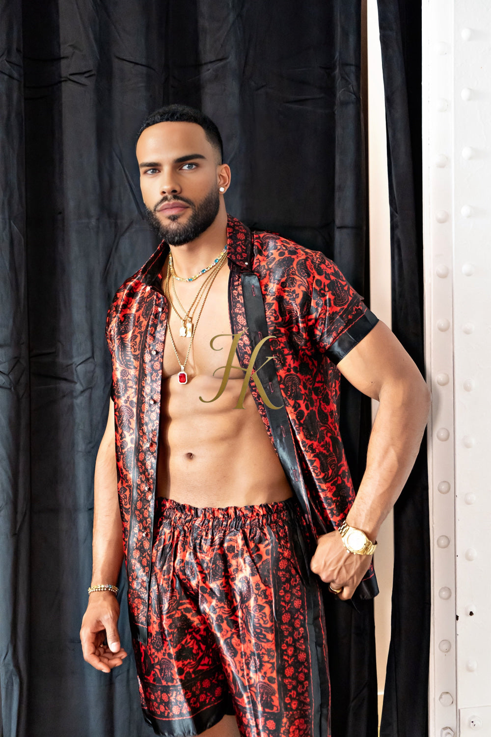 Beach Summer Luxury handmade Silk Set for men - kayibstrore