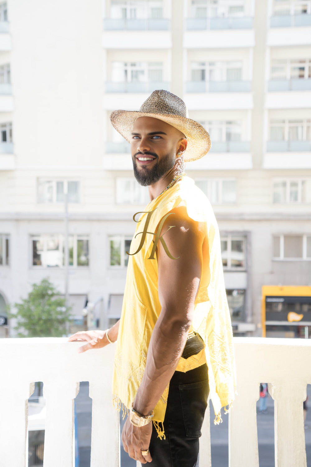 Handmade men's sleeveless tank top, Earthy Top Shirt, Tribal Jungle Natural Savage Neck Festival Rave hippie top - kayibstrore