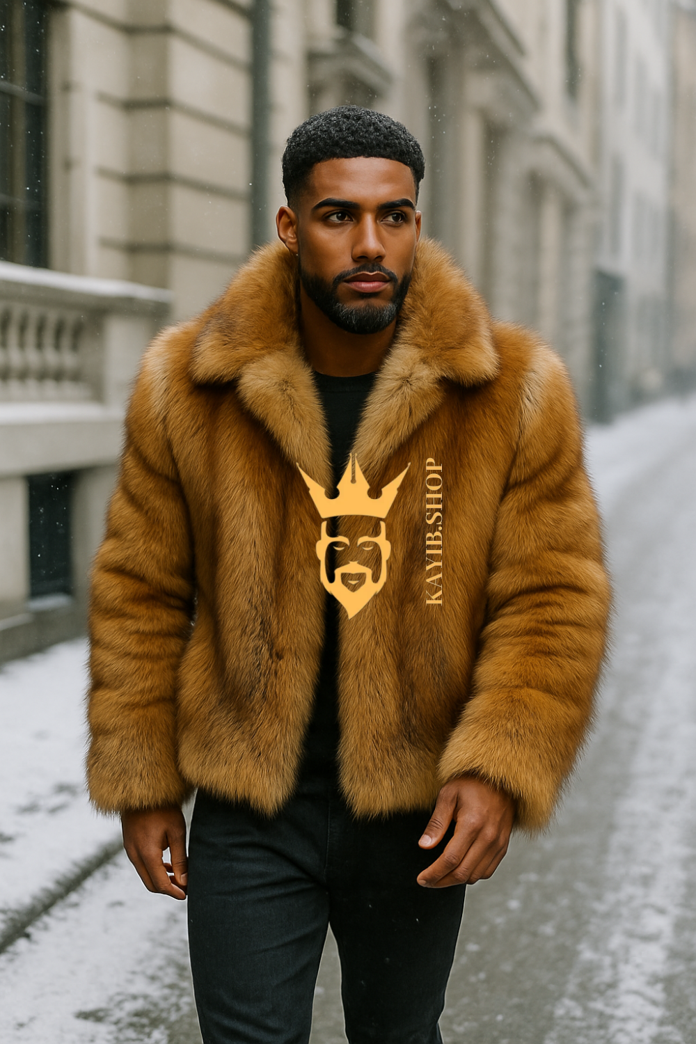 Luxurious Fox Fur Coats for Men