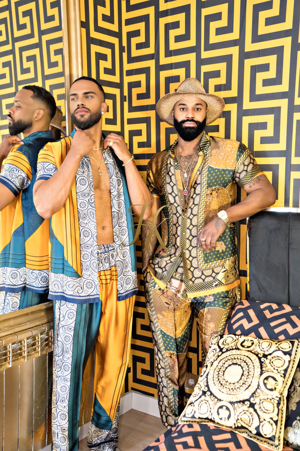 Men's party Luxury Silk Dress Set Outfit - Elevate Your Style Game with Ultimate Comfort and Unbeatable Quality - kayibstrore