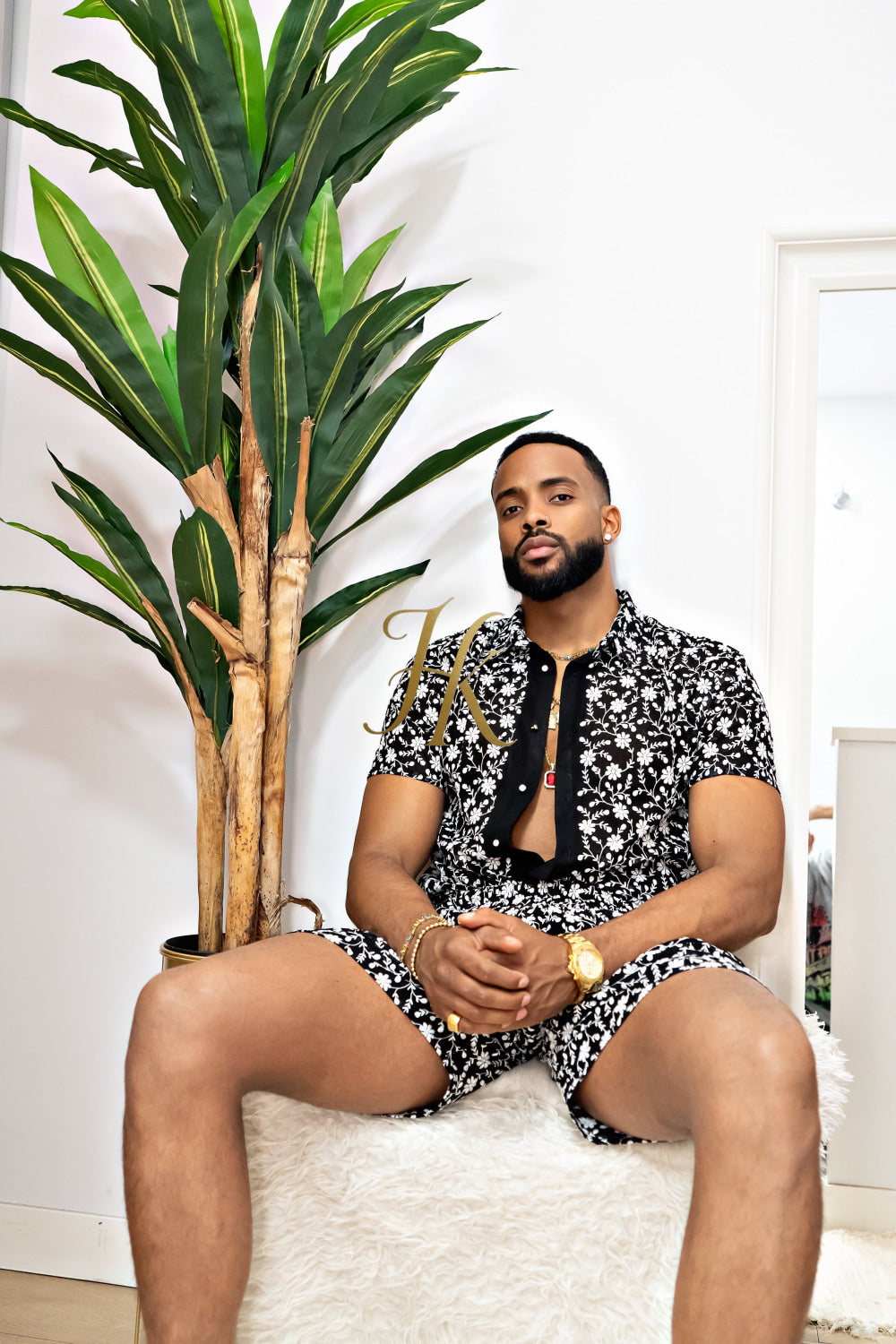 Fashion Spring/Summer Men's Lace Two-Piece Clothing - kayibstrore