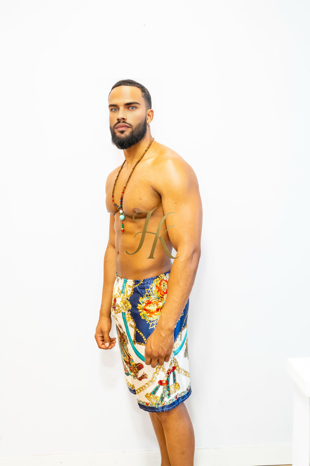 Luxury Handmade Silk Beach Shorts – Lightweight & Breathable Resort Wear - kayibstrore