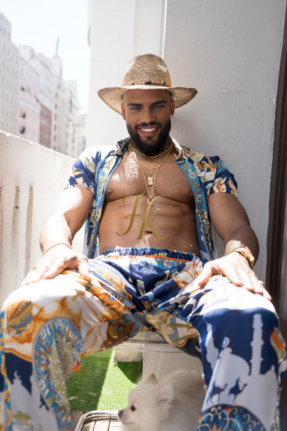 Men's luxury Silk Shirt and Pant Set - kayibstrore