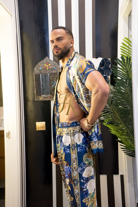 Unleash Your Style: Luxury Silk Set Festival Wear for Men fashion - kayibstrore