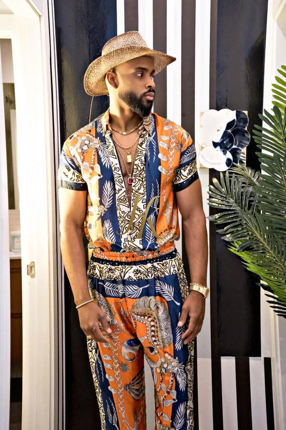 Unleash Your Style: Luxury Silk Set Festival Wear for Men - kayibstrore