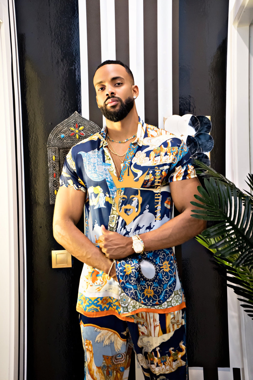 Luxury Men's Silk Summer Set outfits - kayibstrore