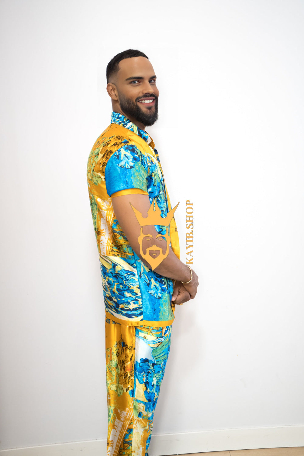 Luxurious Handmade Men's Silk Set Pants - kayibstrore