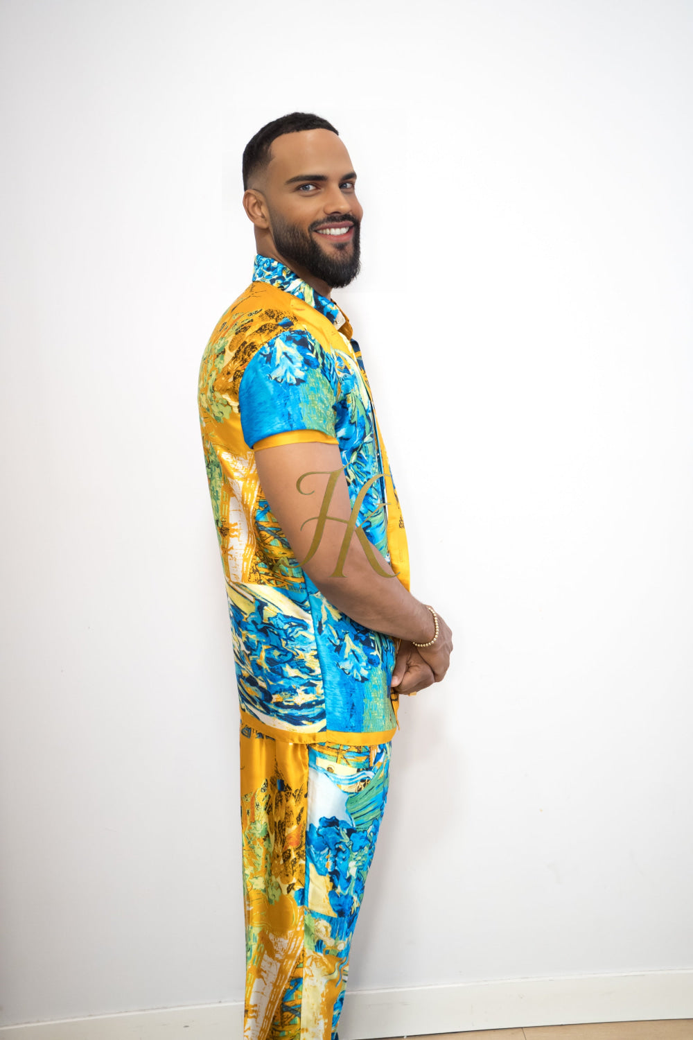 Luxurious Handmade Men's Silk Set Pants - kayibstrore
