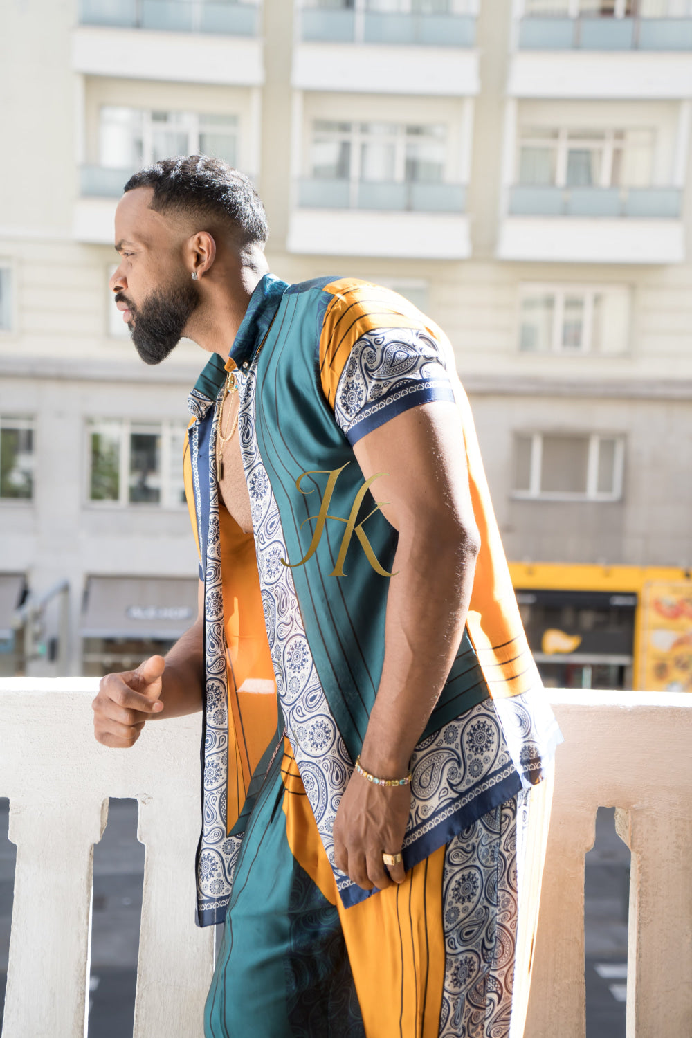 Summer Ready: Men's Silk Shirt and Pant Set - kayibstrore