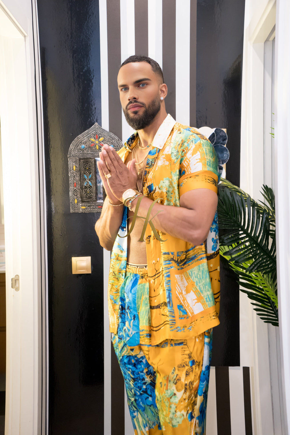 Luxurious Men's Silk Set Pants outfits - kayibstrore