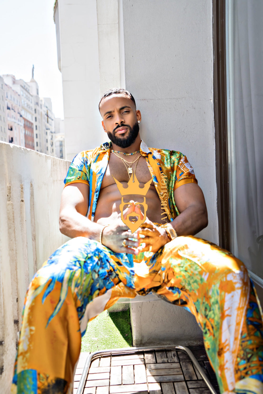 Summer Style: Men's Luxury Silk Set - kayibstrore
