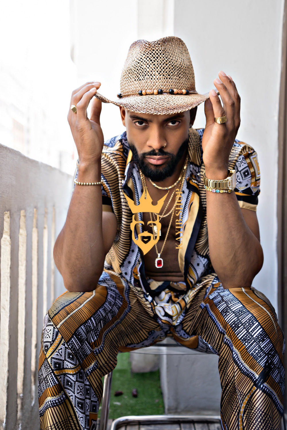Luxury Silk Set for Men: Perfect Summer and Beach Wear - kayibstrore